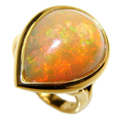 Spectacular 284ct Ethiopian Opal 18k Yellow Gold Over 925 Sterling