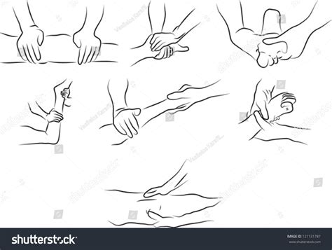 massage techniques as illustration 121131787 shutterstock