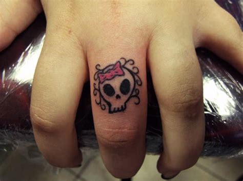 Cute Finger Skull Tattoo Trend Sheplanet