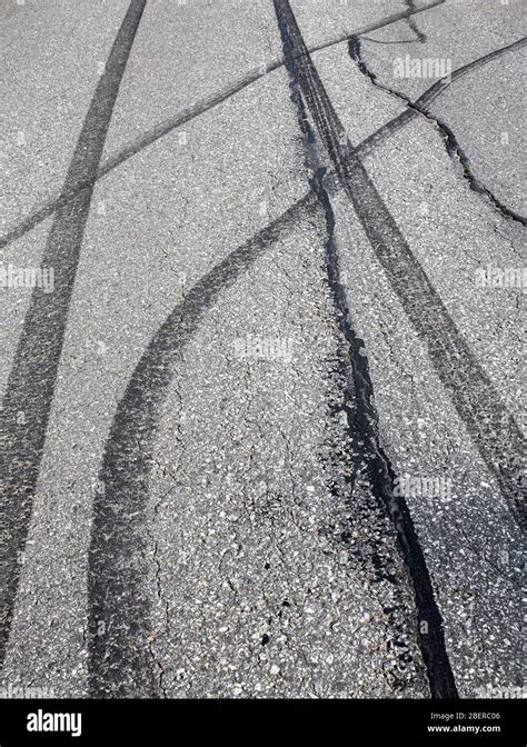 Tyre Marks On Road High Resolution Stock Photography And Images Alamy