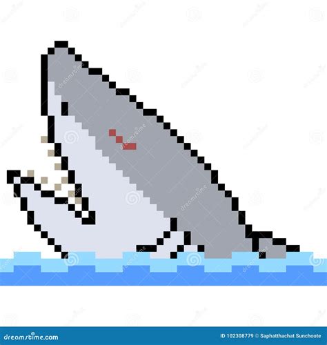 Requin Dart De Pixel De Vecteur Illustration De Vecteur Illustration
