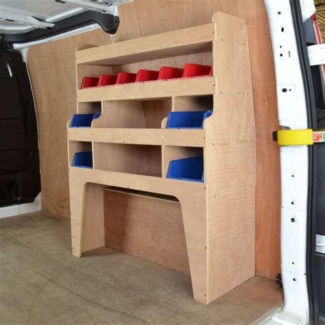 Ford Transit Custom 2013 To 2023 Plywood Van Racking Shelving Unit