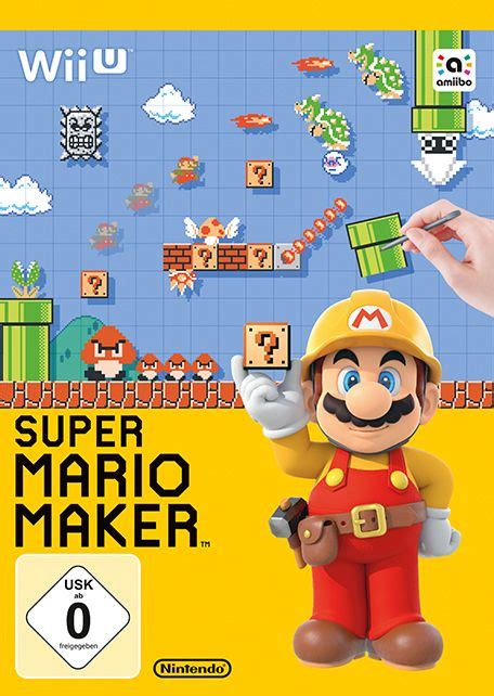 Super Mario Maker Wii U Box Cover Art Mobygames