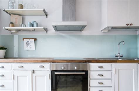 Painter's tape is your friend for this diy herringbone tile backsplash from my blessed life. Tempered Glass Kitchen Backsplash - Give Your Kitchen a ...
