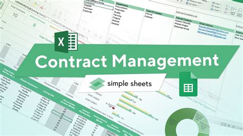 Contract Management Excel Template Step By Step Video Tutorial By
