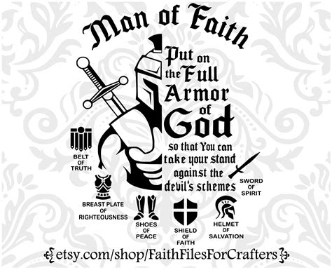 Armor Of God Svgbelt Of Truth Svgsword Of The Spirit Svgshoes Of