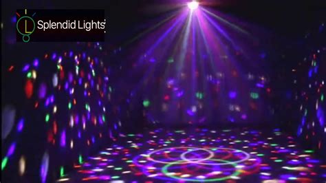 3w Led Multi Color Disco Ball Stage Light Show Youtube