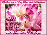 40 happy birthday pics for sister. happy birthday sister greeting cards hd wishes wallpapers ...