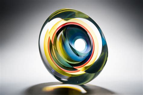 Tim Rawlison Echoes Of Light Glass Art Glass Vessel Light