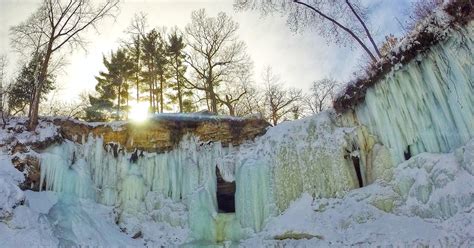 Explore Frozen Minnehaha Falls Minneapolis Minnesota