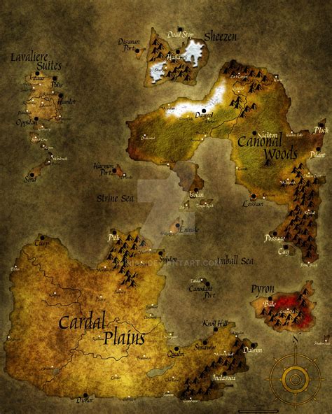 Commission Raeconia Fantasy Map By Cirias On Deviantart