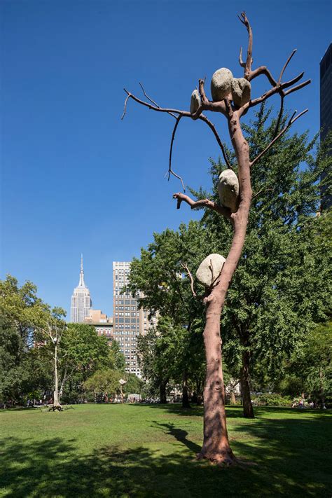 30 Foot Bronze Trees Placed In Madison Square Park Big Statues