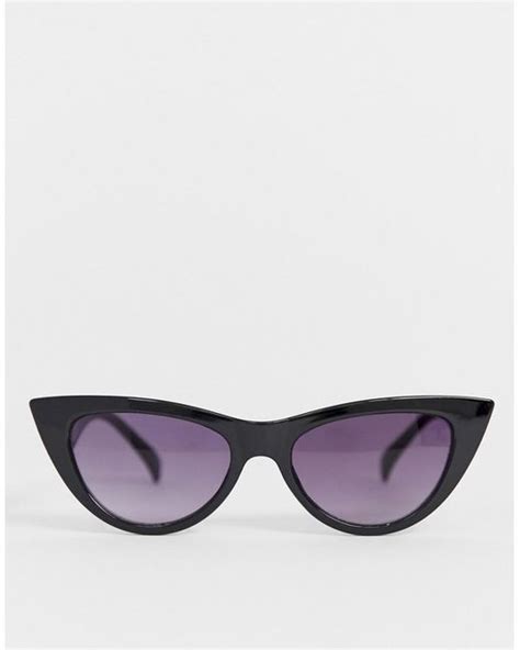 A J Morgan Cat Eye Sunglasses In Black In Black For Men Lyst