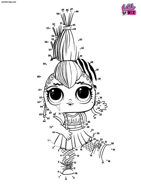 LOL Surprise Dolls Coloring Pages. Print in A4 format