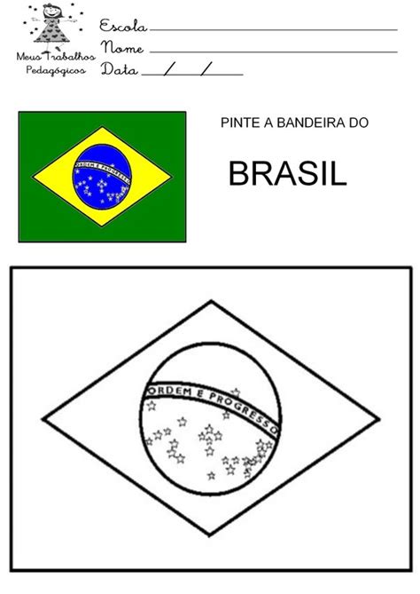 Turminha Do Yuri Atividades Bandeira Do Brasil