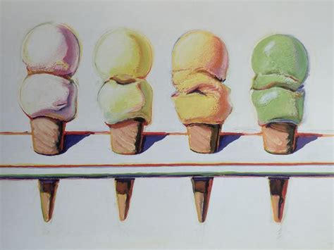 Wayne Thiebaud After Four Ice Cream Cones Catawiki