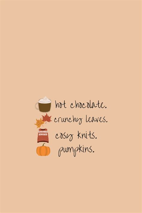 Autumn Wallpaper Autumn Loves Hot Chocolate Crunchy Leaves Cosy Knits