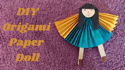 Diy Origami Paper Doll Youtube