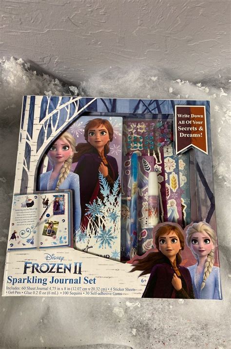 Disney Frozen 2 Sparkling Journal Set On Mercari Disney Frozen