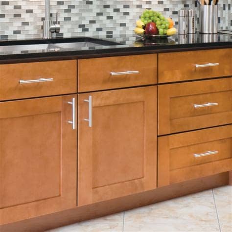Heavy brushed steel, looked good and even better on kitchen cabinets. Knobs and Pulls for Cabinet Doors and Drawers