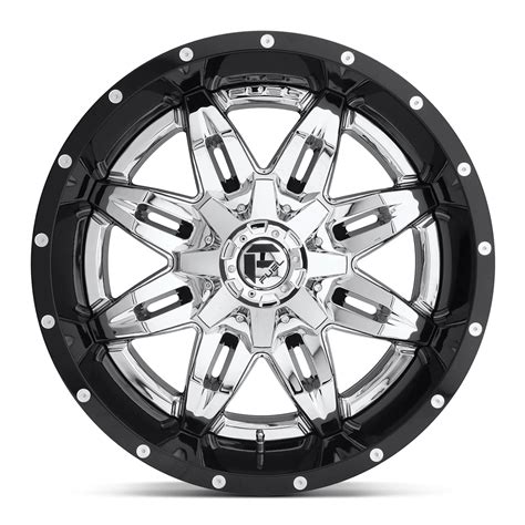 Fuel 2pc D266 Lethal 20x10 19 Chrome Plated Gloss Black Lip Best