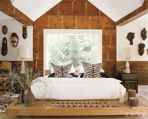 Drums, for example, are renowned throughout african society and make very interesting conversation pieces. elle decor african bedroom | posted on www.aphrochic ...