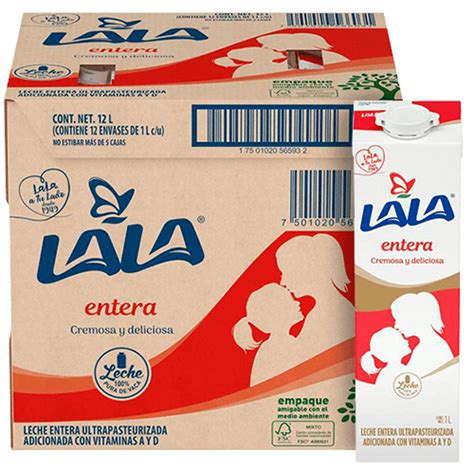 LECHE LALA DESLACTOSADA CAJA CON PZAS DE LITRO SALUDABLE OFF