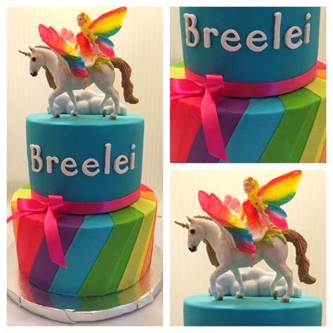 Rainbow unicorn two tiered cake | Rainbow unicorn, Cake, Sweet