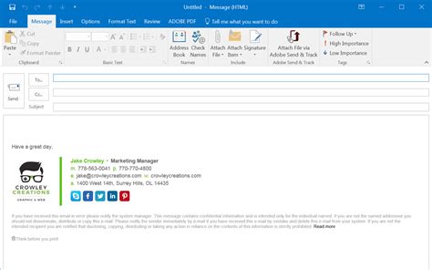 How To Setup A Custom Email Signature In Outlook Zohal