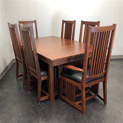 Check out exclusive clothing, wall art, artisan boxes, stickers, posters, clothing accessories, comfortors, area rugs and so much more. Le Meuble Villageois Mission Oak Dining... - Boyd's Fine ...