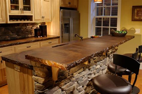 custom-concrete-countertop-with-rough-edges - RemodelingImage.com