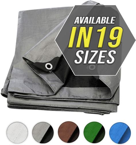 Tarp Cover 6x8 Silverblack 2 Pack Extremely Heavy Duty 20 Mil Thick