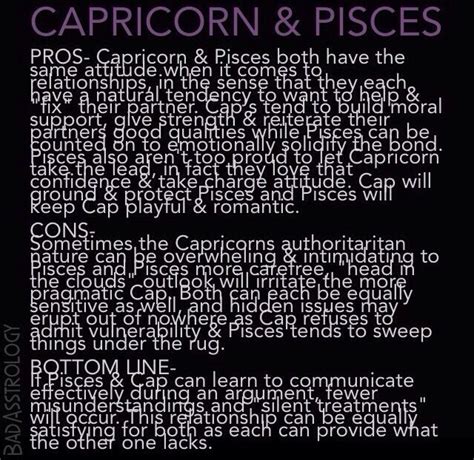 Pisces fall fast and hard, and from the beginning of a relationship they are thoughtful and devoted partners. 22 best images about Capricorn on Pinterest