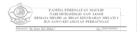 Untuk mewakili saya mengambil ijazah dan surat keterangan lulus beserta salinannya yang telah dilegalisasi serta menandatangani surat yang berkaitan dengan pengambilan ijazah. Contoh Surat Undangan Maulid NABI MUHAMMAD SAW resmi - Damai7