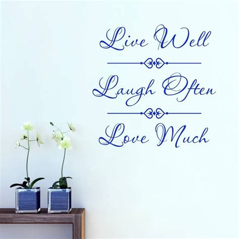 Live Laugh Love Quote Wall Sticker By Mirrorin