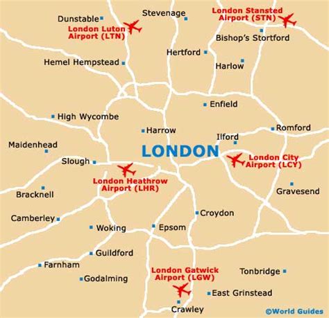 Map Of London Gatwick Airport Lgw Orientation And Maps For Lgw