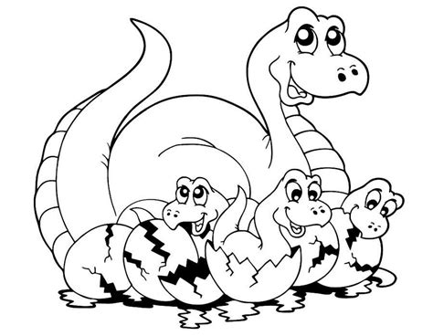Mewarnai Dinosaurus Kartun Sketsa Diwarnai Menggambar Menakjubkan