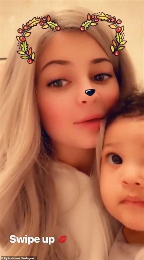 Stormi and i are making cookies for halloween, one of my favorite holidays of the year! Kylie Jenner shares a cute video of baby Stormi in her arms as she promotes her cosmetics line ...