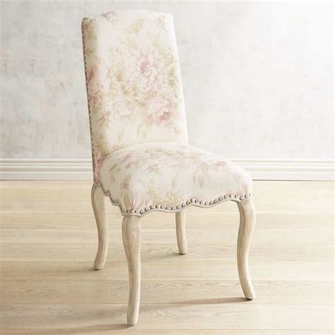 Pier 1 Imports Claudine Jasmine Blush Dining Chair With Antique White Wood