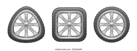 57897 Square Wheels Immagini Foto Stock E Grafica Vettoriale