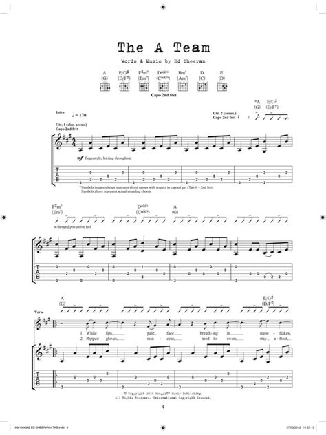 Ed Sheeran Chords Bloodstream By Ed Sheeran Guitar Tab Guitar