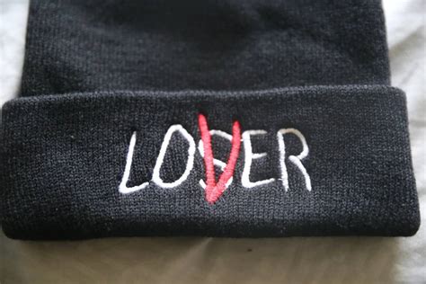 Hat Black Lover Loser Beanie Winter Hat Grailed