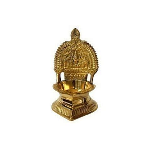 Gold Traditional Brass Laxmi Kamakshi Puja Diya Deepak At Best Price In