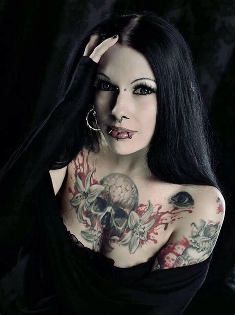 Teen gothic tattoed lapdancer gives me a sensual lapdance. Pin by SkyeDiamond on Dark | Goth beauty, Girl tattoos ...