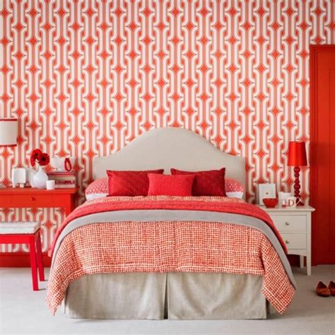 Geometric Wallpaper In 10 Bold Bedroom Ideas Interior Idea