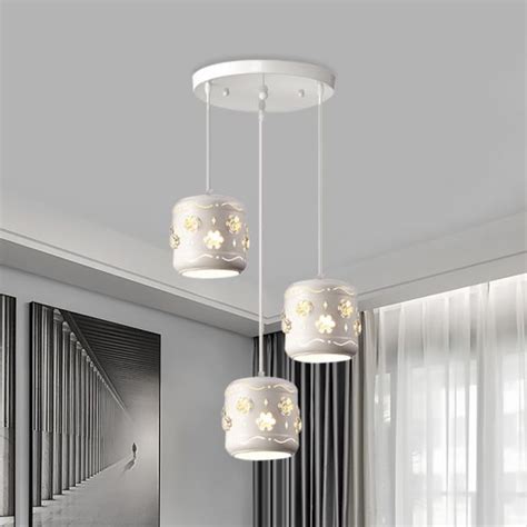 Beautifully handmade industrial style bar lighting. Iron Drum Multi Pendant Lamp Fixture Modernism 3-Light ...