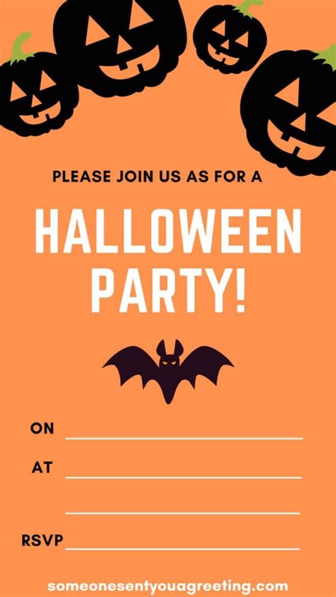 Halloween Party Invitation Wording Examples Someone Sent You A Greeting