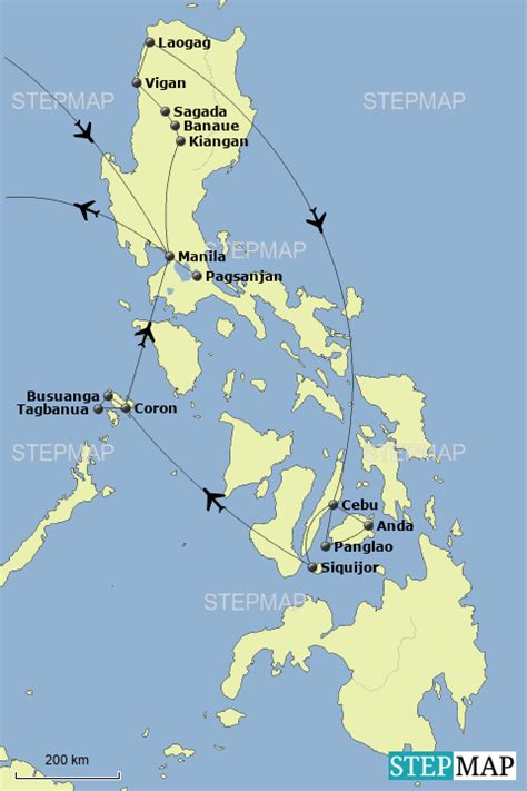 Tropensturm, der den inselstaat in diesem jahr getroffen hat und der fünfte innerhalb eines monats. StepMap - Philippinen - Landkarte für Philippinen