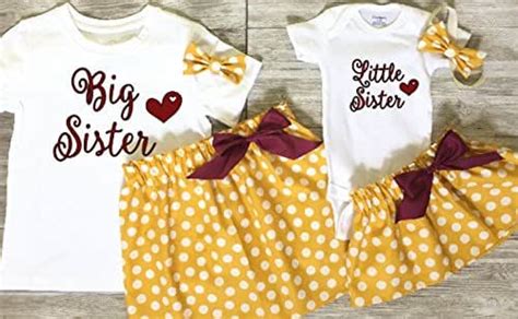 Matching Big Sister Little Sister Outfits In Mustard Yellow