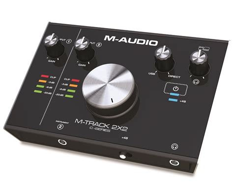 M Audio M Track 2x2 2 In 2 Out 24192 Usb Audio Interface For High